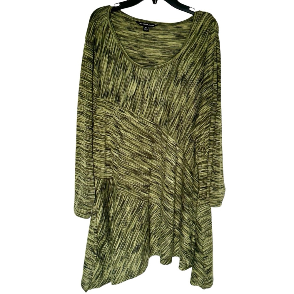 Zac & Rachel Woman Tunic, Olive Green and Black, SIZE 3X Plus Size